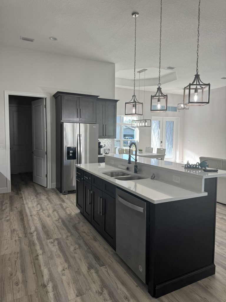 Dark Wood Kitchen Cabinets in Remodeled Kitchen | Gallery Showcase