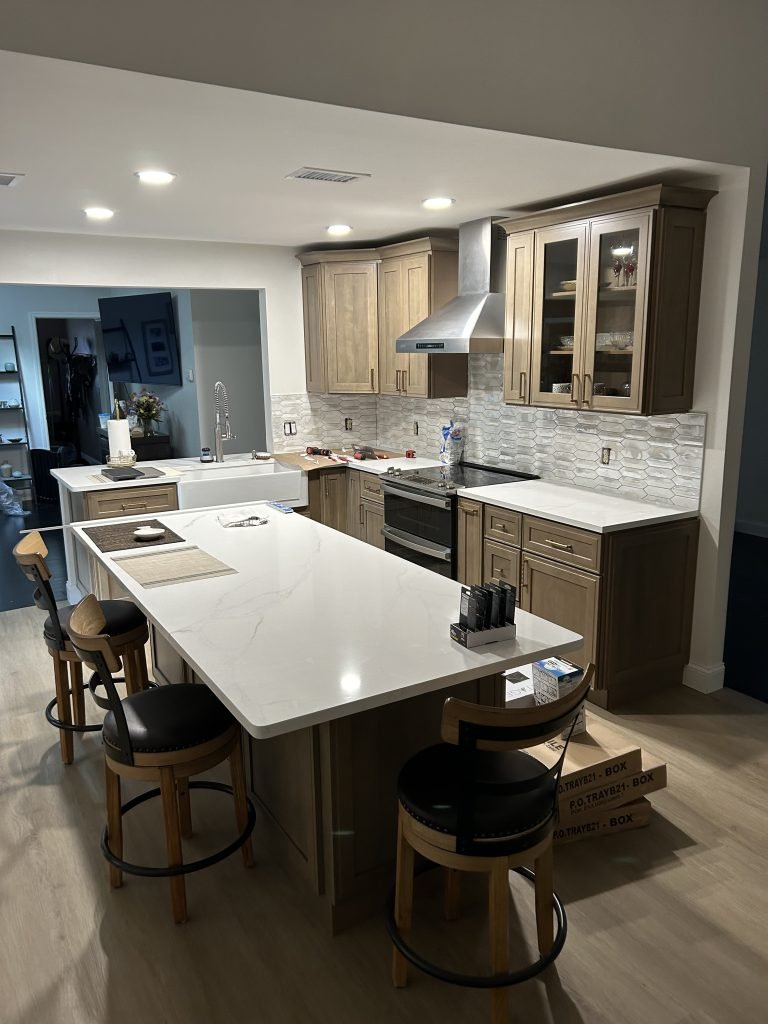 White Oak Kitchen Cabinets in Remodeled Kitchen | Gallery Showcase